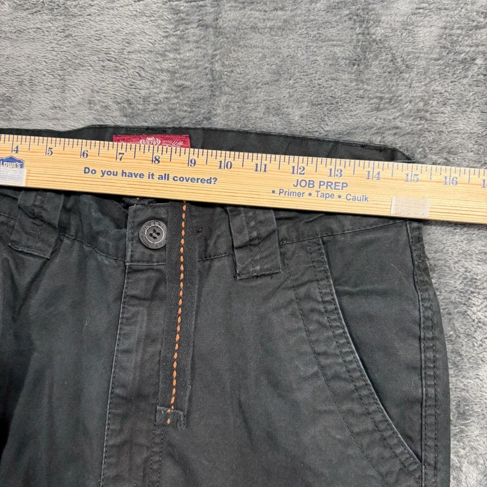 Matchstick Cargo Pants Mens S 29 Black Workwear Multi Pocket Tactical‎ Trousers